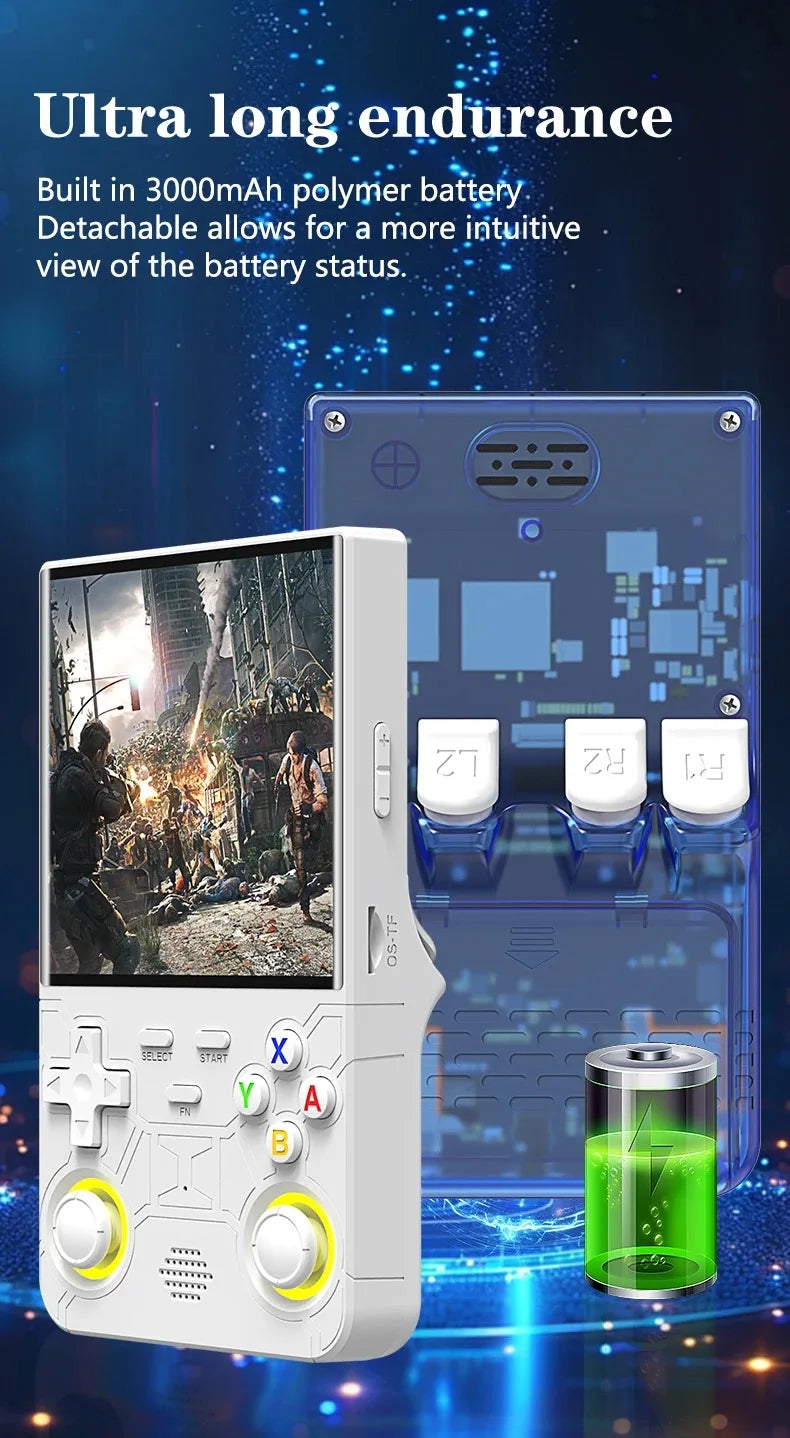 Nuevo Consola de juegos R36 ULTRA 4,0 pantalla IPS reproductor de juegos portátil Retro consola portátil 64GB 10000+ videojuegos para PSP/para MD