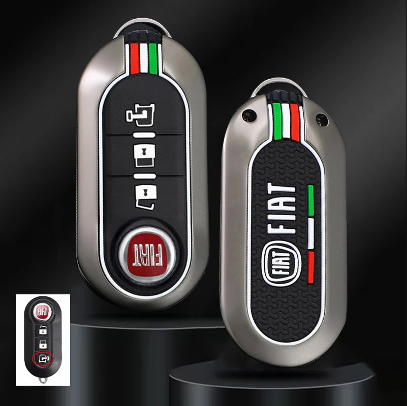 Funda protectora para llave remota de coche, accesorios para llavero Fiat Ducato 500 500L Panda Grande Punto Lancia Musa