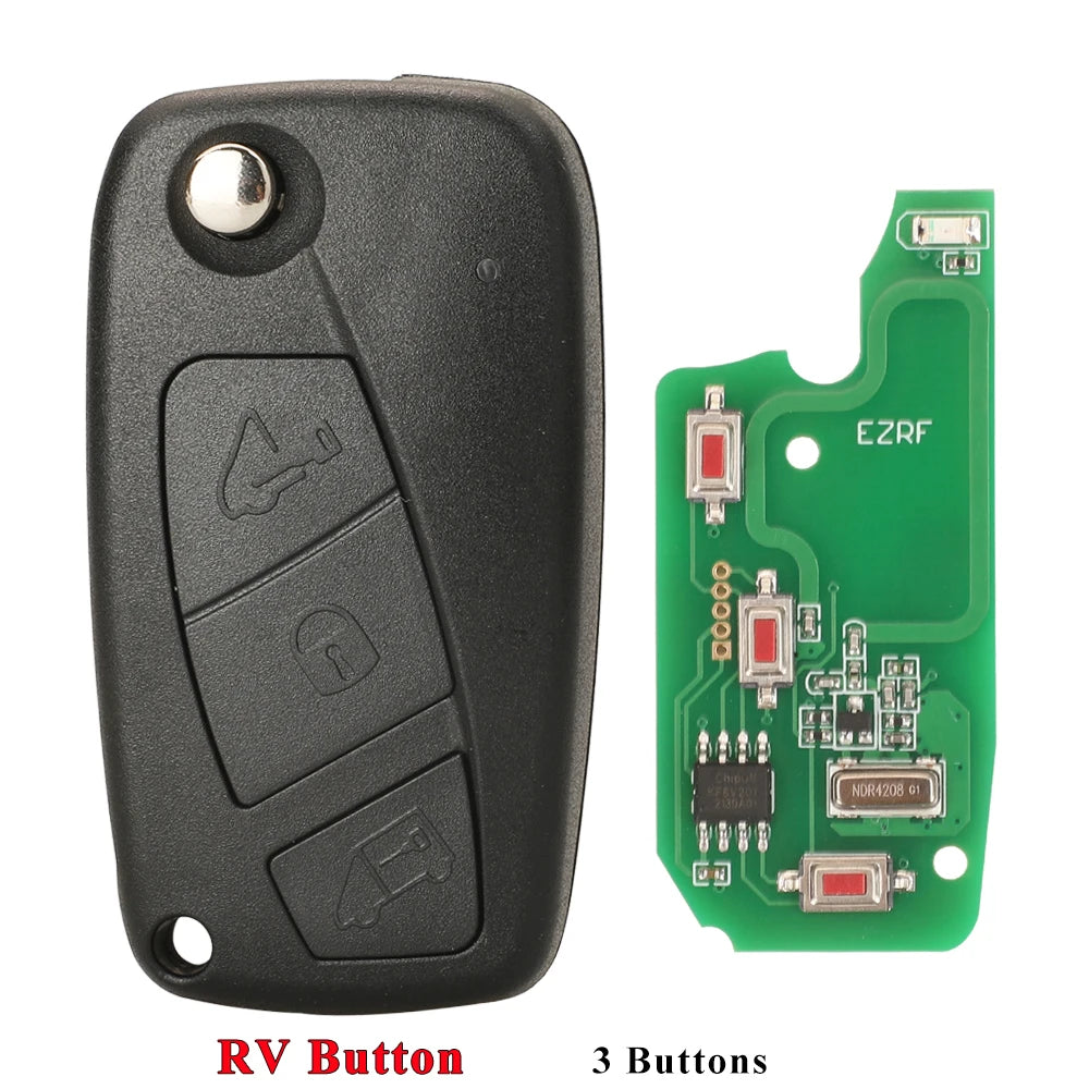 Jingyuqin 433MHz Megamos ID48 mando a distancia para Fiat Bravo Linea Stilo Punto Ducato Ypsilon diario PEUGEOT BOXER Citroen Jumper
