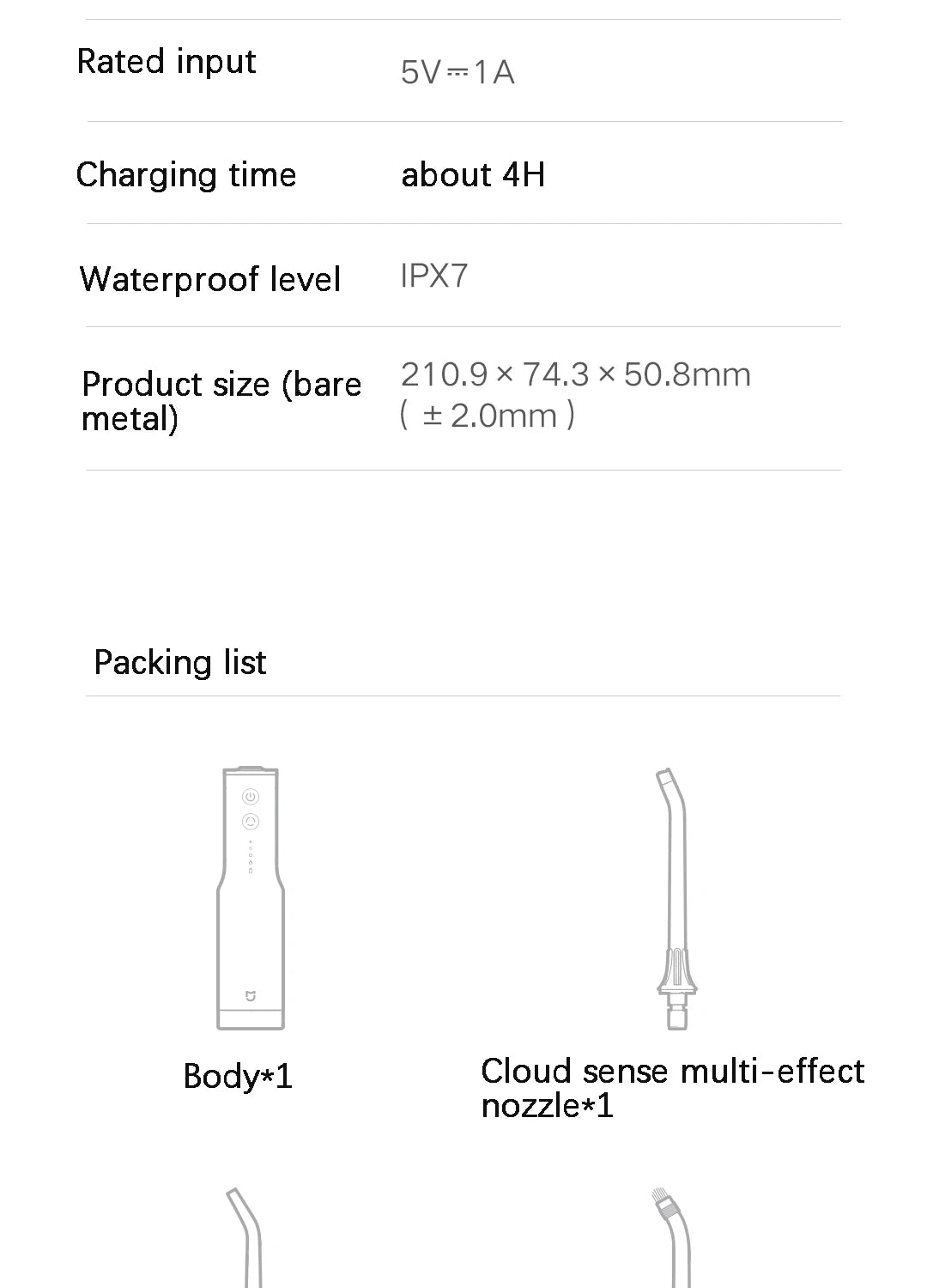 XIAOMI MIJIA-irrigador Oral portátil F300, irrigador Dental con chorro de agua, blanqueamiento Dental, limpiador de dientes bucales, pulso de agua MEO703