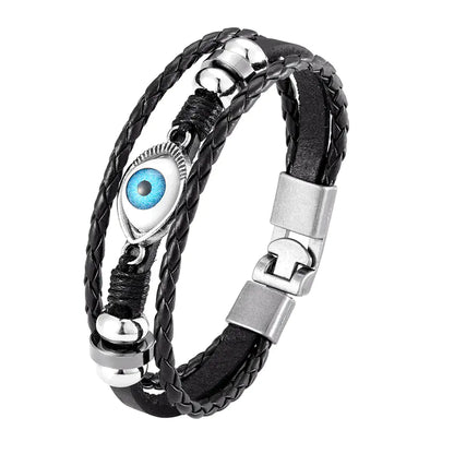 Chic Multi-Tier Evil Eye Bracelet