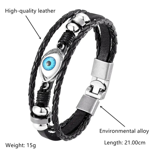 Chic Multi-Tier Evil Eye Bracelet