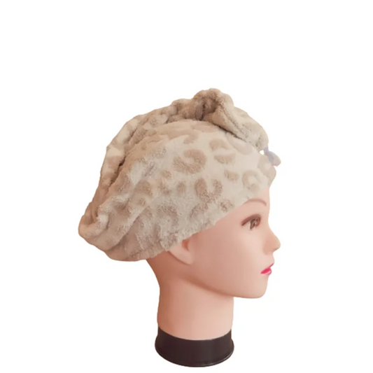 Custom Jacquard Coral Fleece Hair Drying Tricorn Hat Quick-Dry Home Bathroom Essential Ladies Towel Factory Wholesale