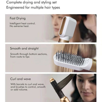 5 in 1 Multi Hair Styler 6 in 1 Auto Wrap Hair Dryer Brush Curler Straightener Hot Air Styler with Dryer for All Hair Styles