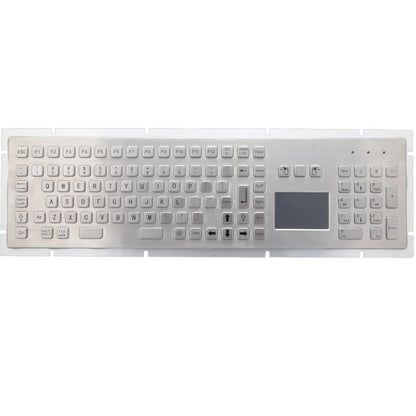 Waterproof Braille Metal Keyboard Braille Stainless Keyboard Steel Backlit Panel With Trackball Mouse