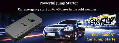GKFLY 16000mAh 3000A arrancador de batería de coche banco de energía refuerzo de batería de coche carga 12V dispositivo de arranque gasolina diésel arrancador de coche Buster
