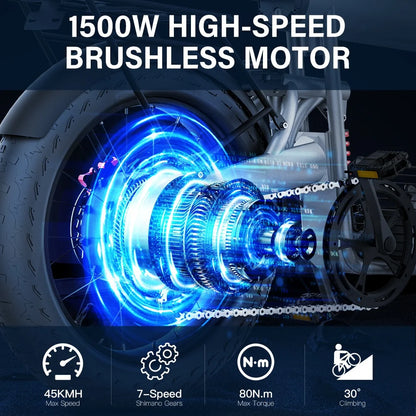 1500w Electric Bike T20 Ebike 500w 20AH High Speed /power 48v 1000w Cool Bike Coswheel