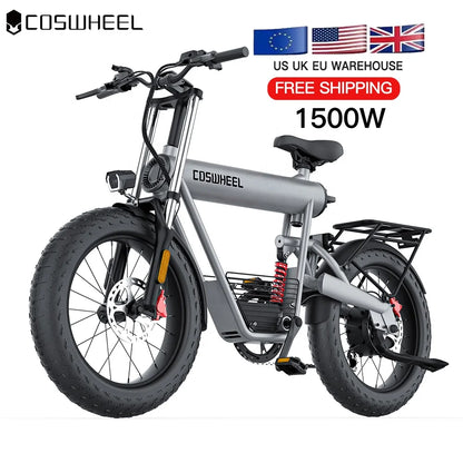 1500w Electric Bike T20 Ebike 500w 20AH High Speed /power 48v 1000w Cool Bike Coswheel