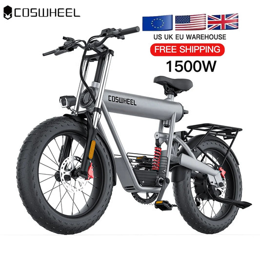 1500w Electric Bike T20 Ebike 500w 20AH High Speed /power 48v 1000w Cool Bike Coswheel