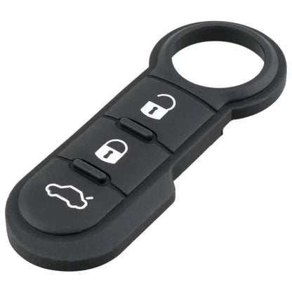 Carcasa plegable para mando a distancia de coche, carcasa de repuesto para llave de coche de 3 botones, compatible con Fiat 500 Panda Punto Bravo