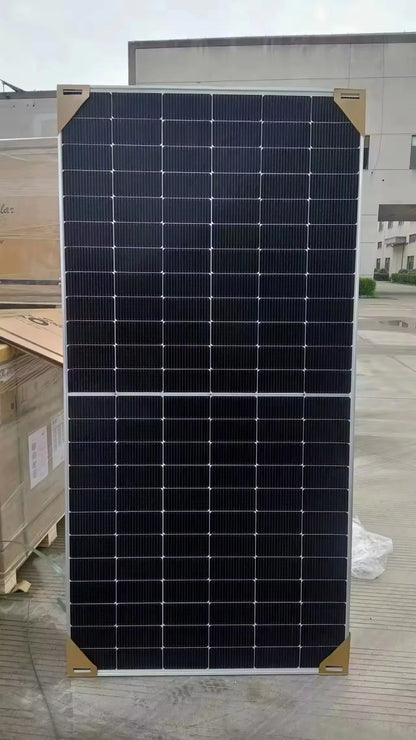 Jinko 570W N-type Solar Panel Half Cut Cell Anodized Frame 22.84% Efficiency Supplier USA Stock for Eco Ink Production