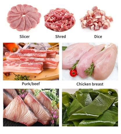 Commercial Table Type Slicer Meat/fresh for Restaurant Small Cutting Machine Cutter / One-time Forming