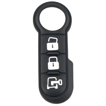 Carcasa plegable para mando a distancia de coche, carcasa de repuesto para llave de coche de 3 botones, compatible con Fiat 500 Panda Punto Bravo