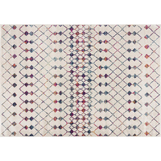 Classic Style 2' X 3' Geometric Area Rug Handmade Beige Blue Pink Striped Rectangle Pattern for Teen Entryway Living Hallway Use