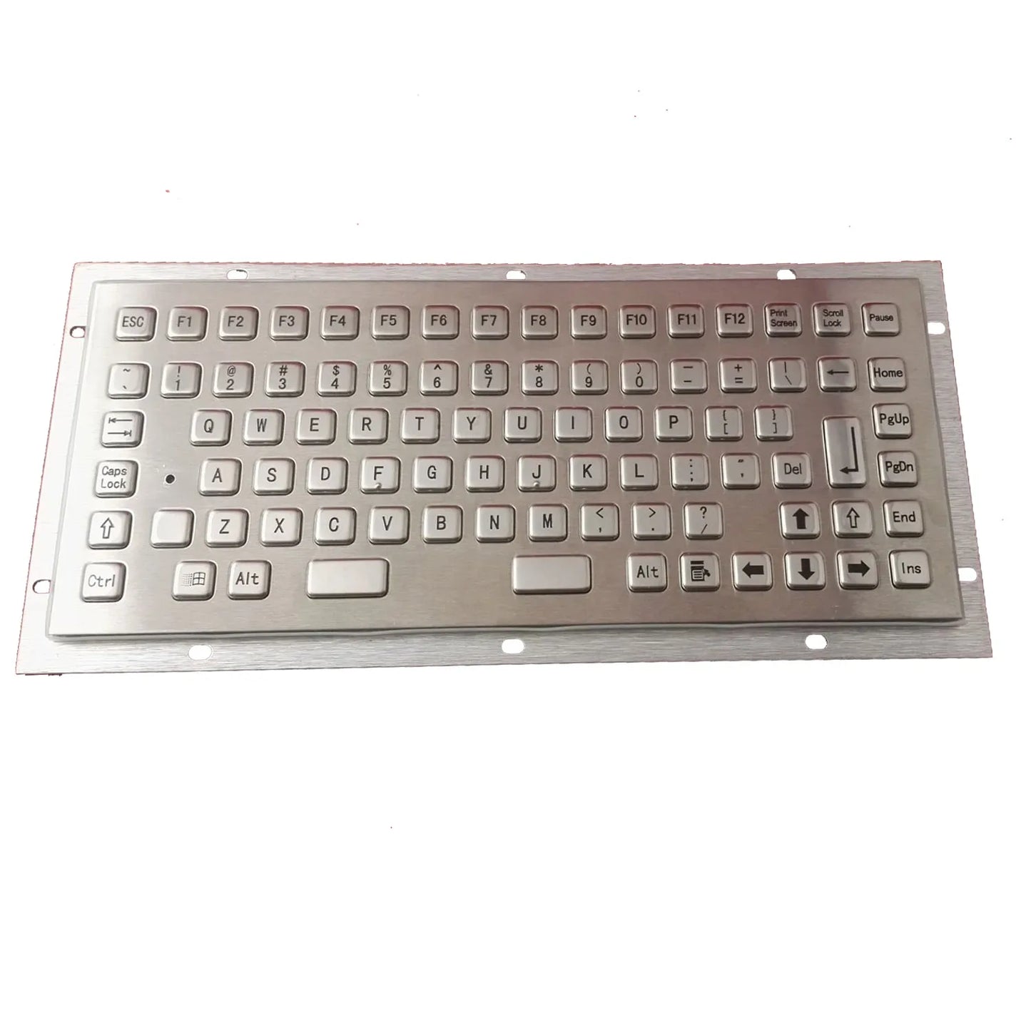 Waterproof Braille Metal Keyboard Braille Stainless Keyboard Steel Backlit Panel With Trackball Mouse