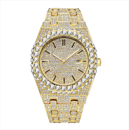 Reloj de Cuarzo para Hombre con Diamantes Estelares