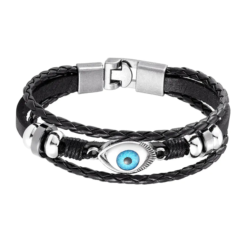 Chic Multi-Tier Evil Eye Bracelet