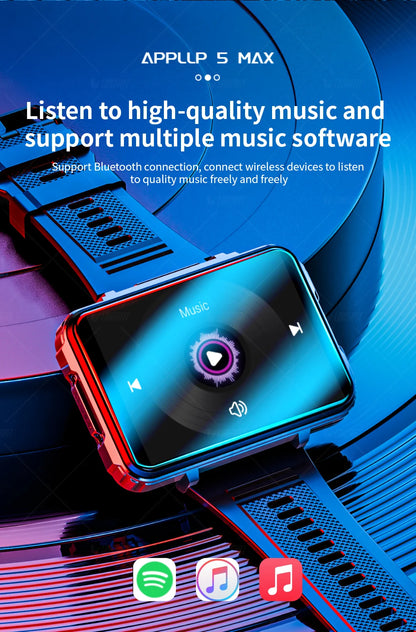 LOKMAT APPLLP 5 MAX reloj Android teléfono cuadrado pantalla grande Wifi 4G llamadas relojes inteligentes cámara Dual con linterna reloj para juegos