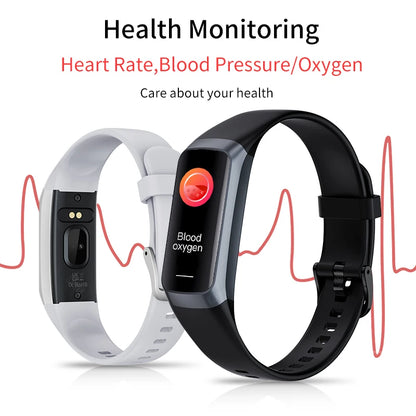 LIGE Amoled reloj inteligente hombres 2025 banda inteligente mujeres ritmo cardíaco sangre Smartwartch pulsera inteligente impermeable deporte Fitness Tracker