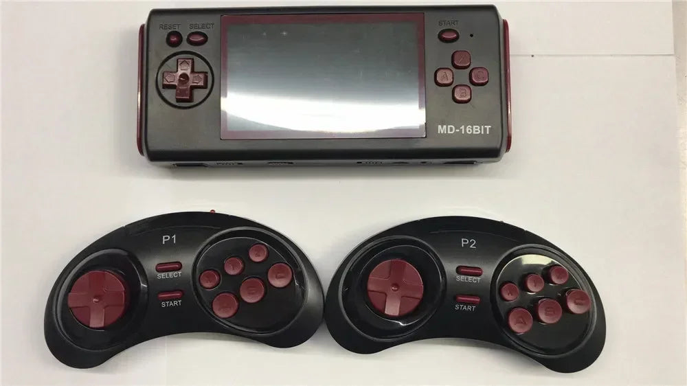 HG-943 4.3'' MD 16BIT HD TV handheld game Retro game console arcade console 2player wireless have118games support game card