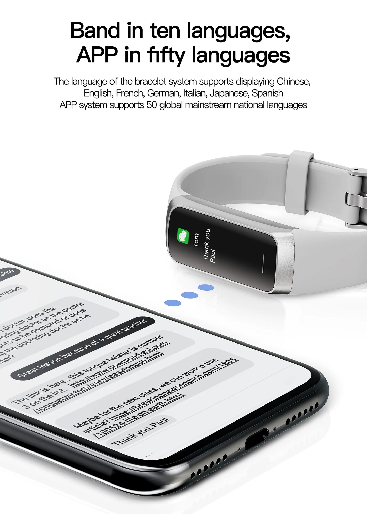 LIGE Amoled reloj inteligente hombres 2025 banda inteligente mujeres ritmo cardíaco sangre Smartwartch pulsera inteligente impermeable deporte Fitness Tracker