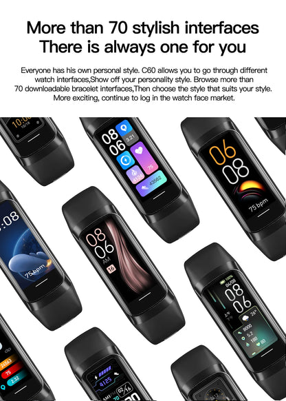 LIGE Amoled reloj inteligente hombres 2025 banda inteligente mujeres ritmo cardíaco sangre Smartwartch pulsera inteligente impermeable deporte Fitness Tracker