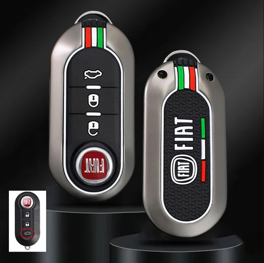Funda protectora para llave remota de coche, accesorios para llavero Fiat Ducato 500 500L Panda Grande Punto Lancia Musa