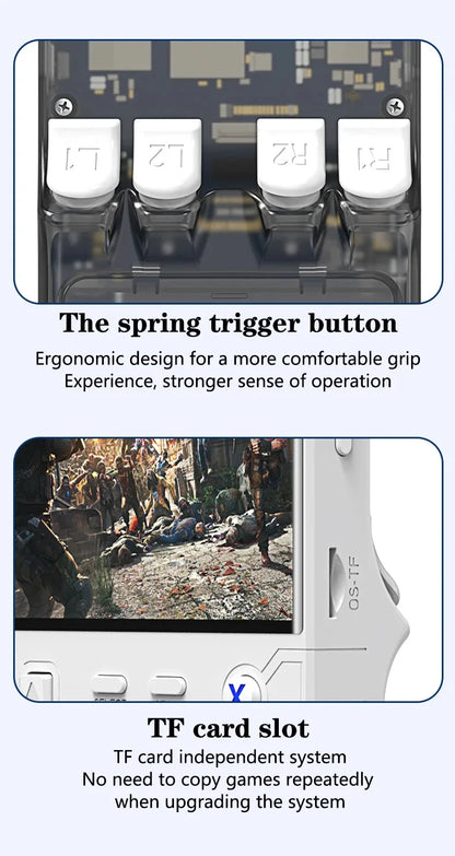 Nuevo Consola de juegos R36 ULTRA 4,0 pantalla IPS reproductor de juegos portátil Retro consola portátil 64GB 10000+ videojuegos para PSP/para MD