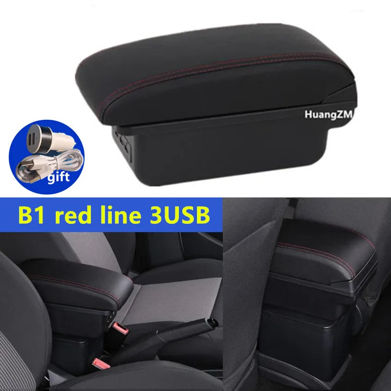 Caja de reposabrazos para Fiat 500, caja de reposabrazos para coche Fiat CRONOS, reequipamiento dedicado, caja de almacenamiento central Interior, accesorios para coche