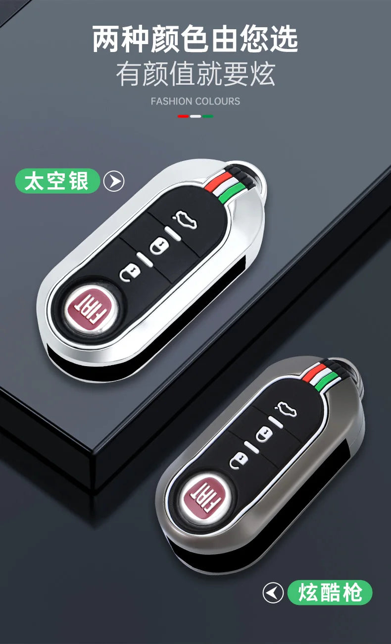 Funda protectora para llave remota de coche, accesorios para llavero Fiat Ducato 500 500L Panda Grande Punto Lancia Musa