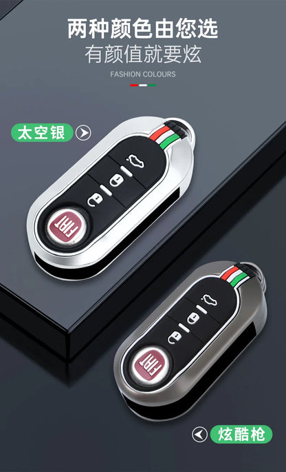 Funda protectora para llave remota de coche, accesorios para llavero Fiat Ducato 500 500L Panda Grande Punto Lancia Musa
