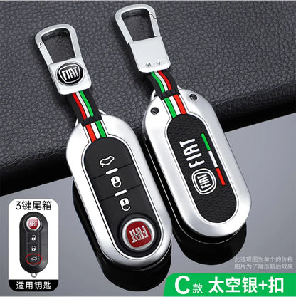 Funda protectora para llave remota de coche, accesorios para llavero Fiat Ducato 500 500L Panda Grande Punto Lancia Musa