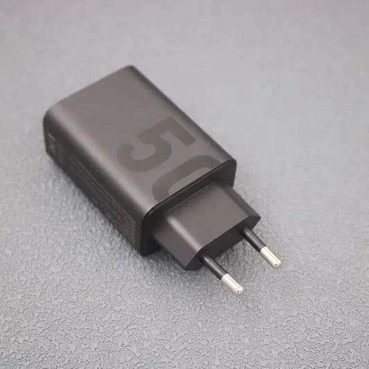 Cargador Original para Motorola 50W, adaptador de corriente de doble puerto PD, Cable USB tipo C para Moto X30 Pro Razr 40 Edge