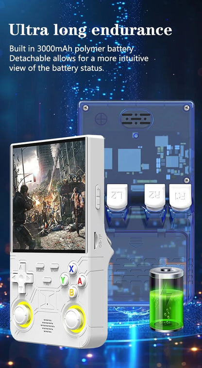 Nuevo Consola de juegos R36 ULTRA 4,0 pantalla IPS reproductor de juegos portátil Retro consola portátil 64GB 10000+ videojuegos para PSP/para MD