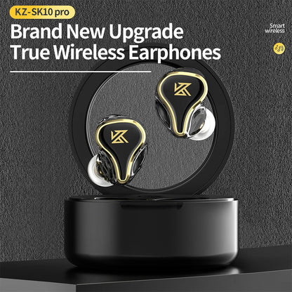 KZ-EDX Pro Earphones Bluetooth-Compatible Wired Earphones Portable Noise Cancelling Sport HiFi Monitor Headset for Game