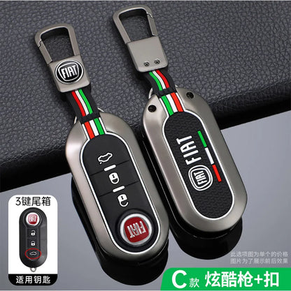 Funda protectora para llave remota de coche, accesorios para llavero Fiat Ducato 500 500L Panda Grande Punto Lancia Musa