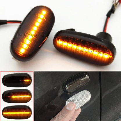 Luces LED dinámicas para coche, marcador lateral para Alfa Romeo Mito 955, 147 GT, 937, Fiat Bravo 2, señal de giro, lámpara intermitente, 2 piezas
