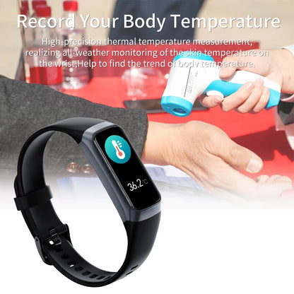LIGE Amoled reloj inteligente hombres 2025 banda inteligente mujeres ritmo cardíaco sangre Smartwartch pulsera inteligente impermeable deporte Fitness Tracker