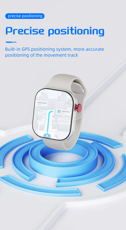 Reloj inteligente S10 MAX 4G Android 4G/5G LTE tarjeta Sim GPS WIFI AI asitancia de voz cámara giratoria de borde recto reloj inteligente
