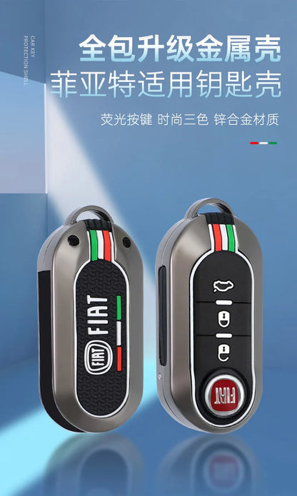 Funda protectora para llave remota de coche, accesorios para llavero Fiat Ducato 500 500L Panda Grande Punto Lancia Musa
