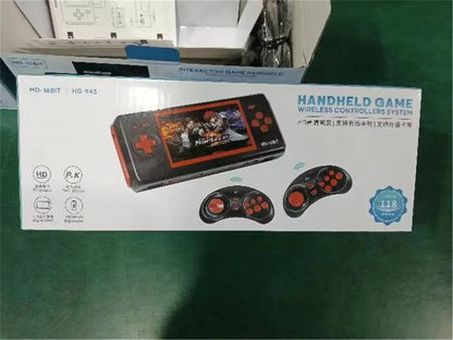 HG-943 4.3'' MD 16BIT HD TV handheld game Retro game console arcade console 2player wireless have118games support game card
