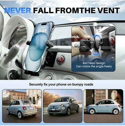 Accesorios para soporte de teléfono Gravity para coche para Fiat 500 08-23 Abarth 595 2012 2013 2014 2015 2016 2017 2018 2019 2020 2021 2022 2023
