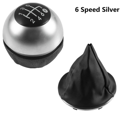Perilla de palanca de cambios de 5/6 velocidades, bota de palanca de cambios para Fiat 500 500C 2007 - 2018