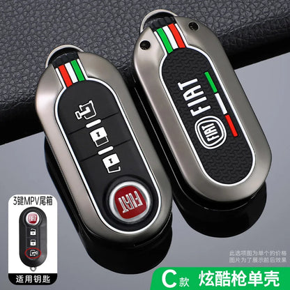 Funda protectora para llave remota de coche, accesorios para llavero Fiat Ducato 500 500L Panda Grande Punto Lancia Musa