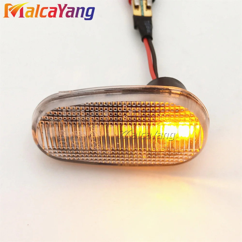 Luces LED dinámicas para coche, marcador lateral para Alfa Romeo Mito 955, 147 GT, 937, Fiat Bravo 2, señal de giro, lámpara intermitente, 2 piezas
