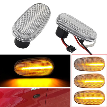 Luces LED dinámicas para coche, marcador lateral para Alfa Romeo Mito 955, 147 GT, 937, Fiat Bravo 2, señal de giro, lámpara intermitente, 2 piezas