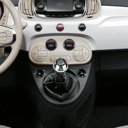 Perilla de palanca de cambios de 5/6 velocidades, bota de palanca de cambios para Fiat 500 500C 2007 - 2018