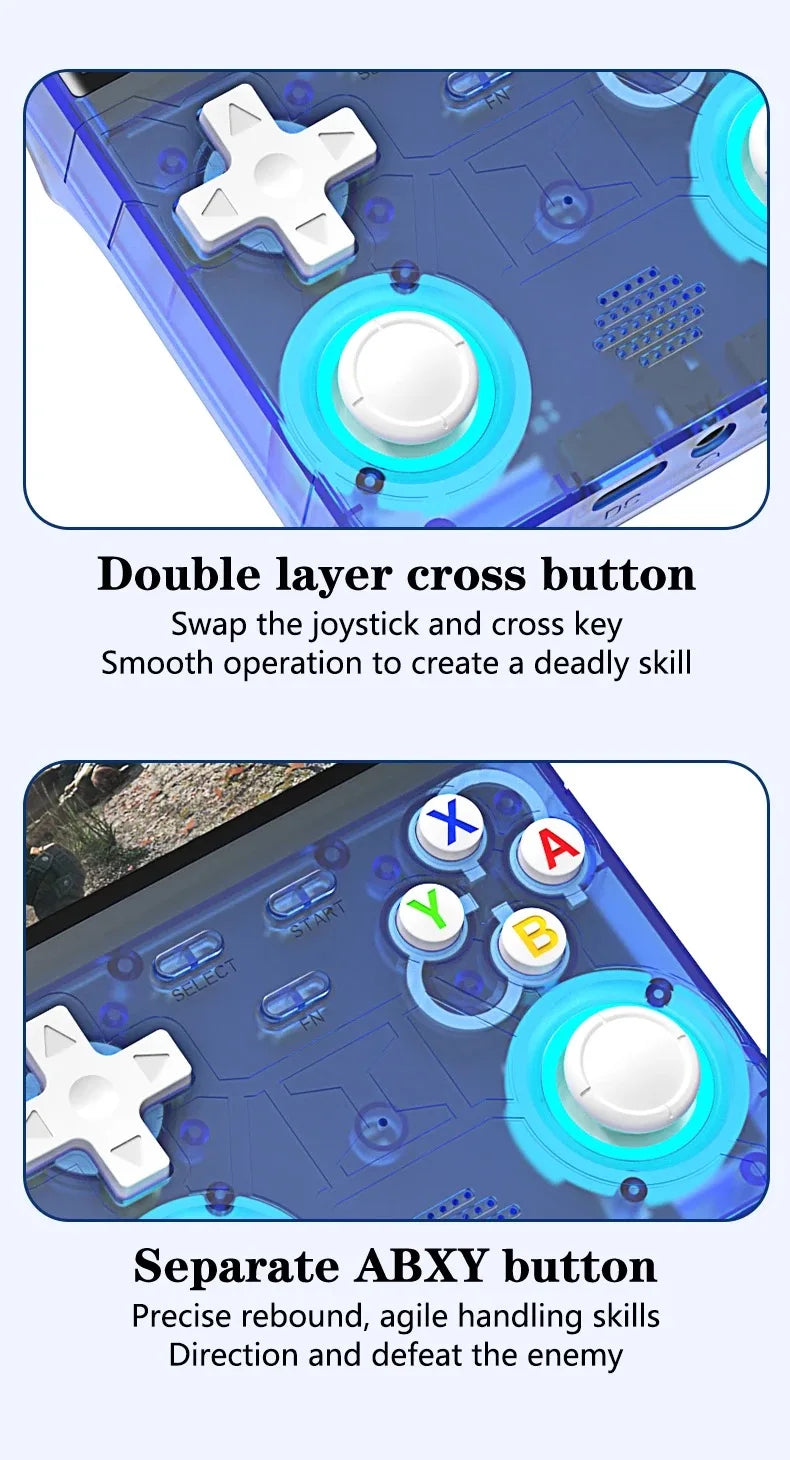 Nuevo Consola de juegos R36 ULTRA 4,0 pantalla IPS reproductor de juegos portátil Retro consola portátil 64GB 10000+ videojuegos para PSP/para MD