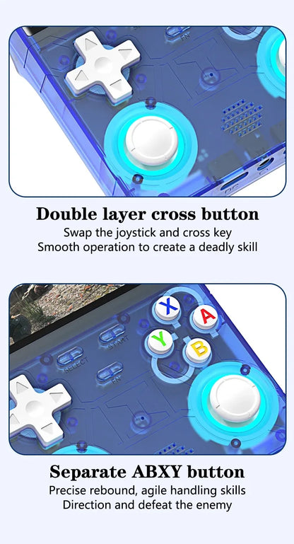 Nuevo Consola de juegos R36 ULTRA 4,0 pantalla IPS reproductor de juegos portátil Retro consola portátil 64GB 10000+ videojuegos para PSP/para MD