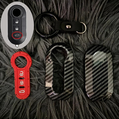 Funda ABS para llave remota de coche, carcasa Fob para Fiat 500 Ducato Panda 500L Punto Lancia Musa, Citroen Jumper para Peugeot Boxer